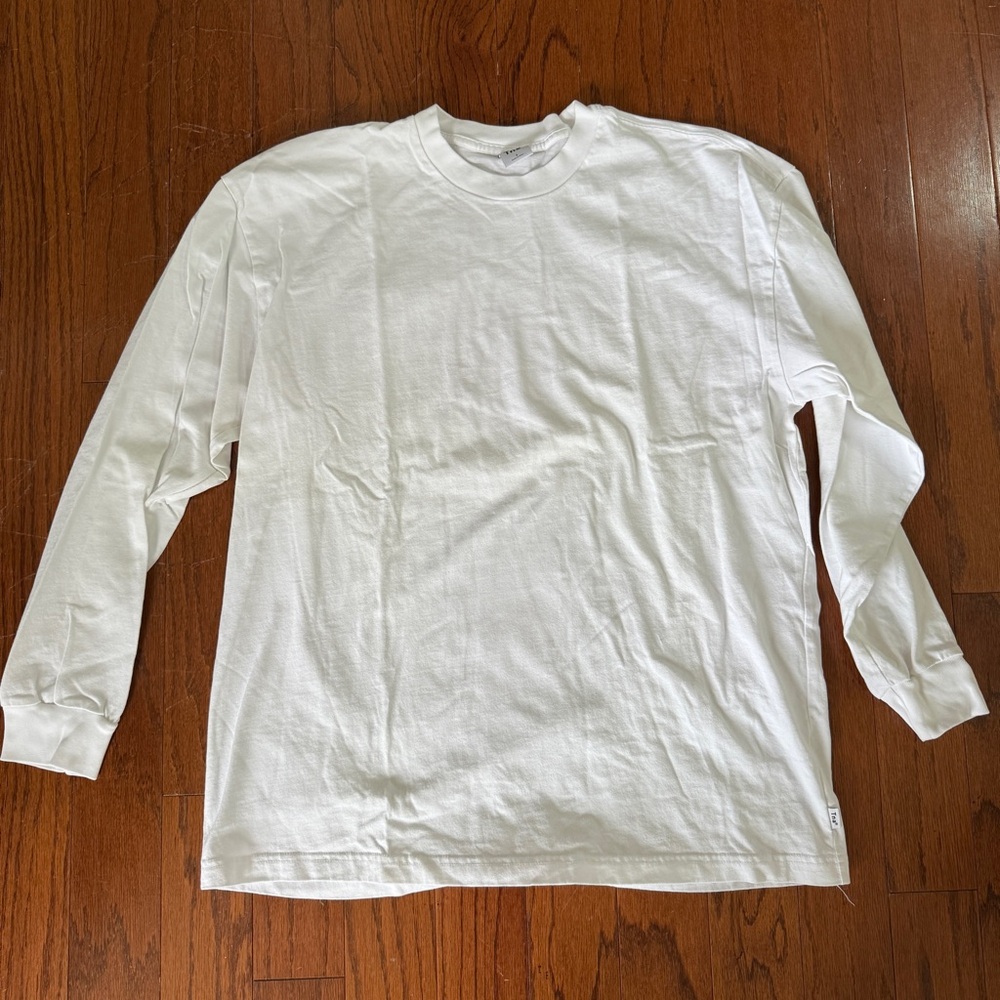 Classic White TNA Long Sleeve Shirt